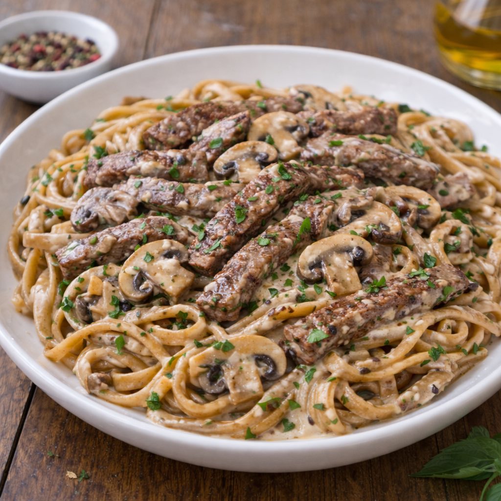 Melody- Plates- Beef Power Carbonara Beef Power Carbonara - Image 1