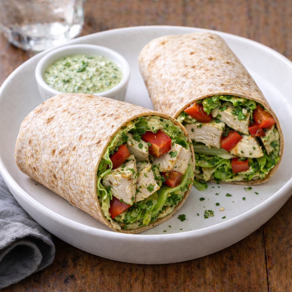 Melody- Plates- Chicken Pesto Wrap Chicken Pesto Wrap - Image 1