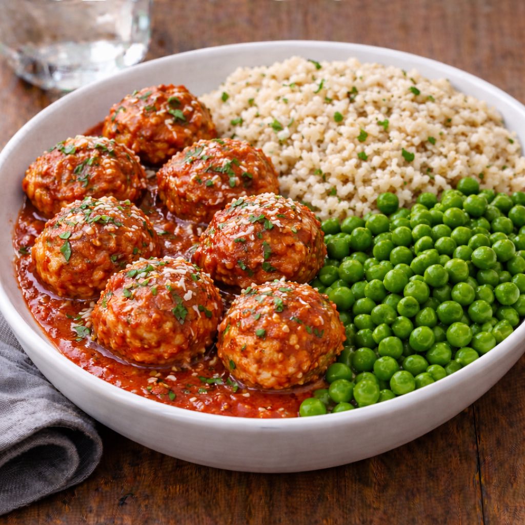 Melody- Plates- Turkey Meatball Plate Turkey Meatball Plate - Image 1